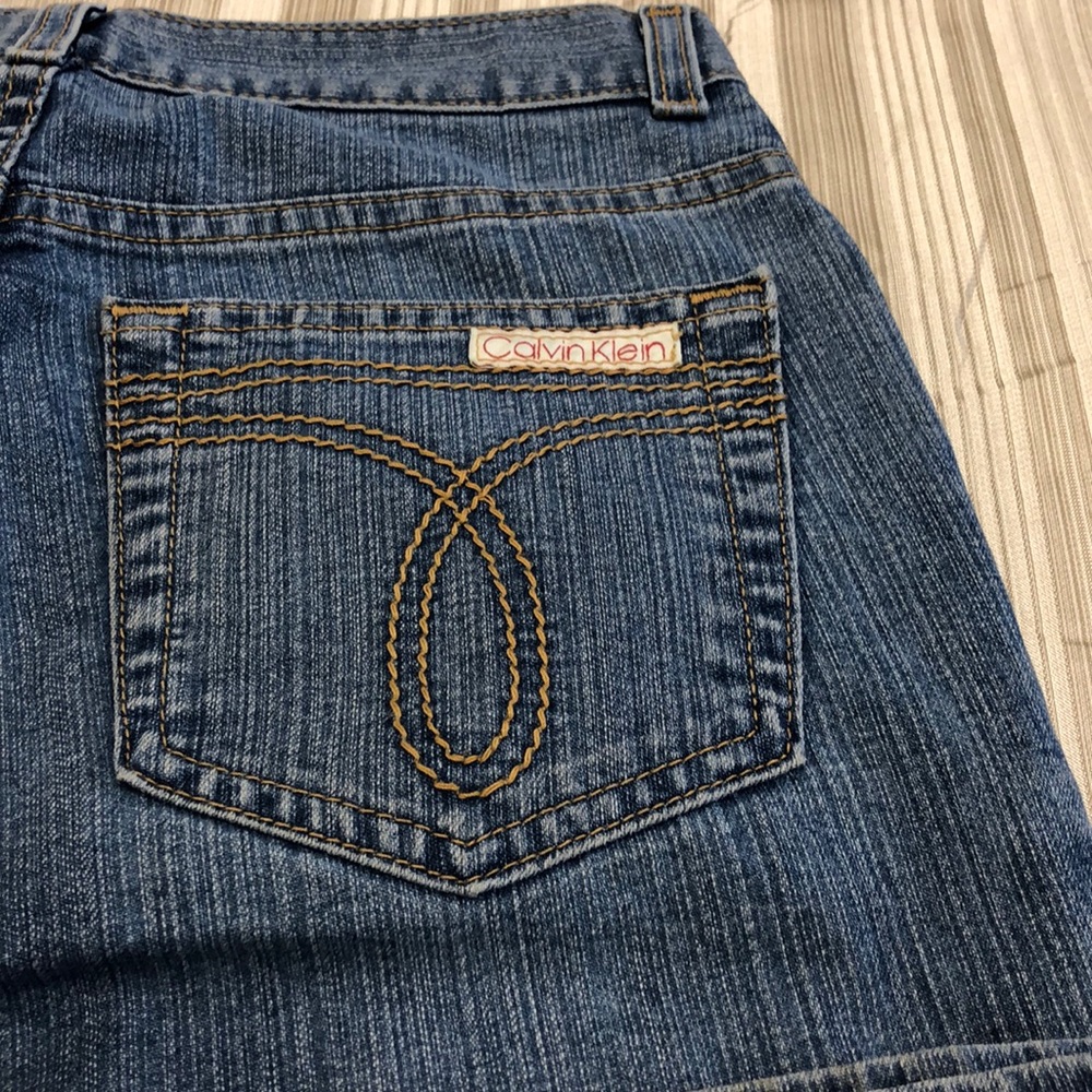 Calvin Klein Blue Jeans Flare Size 7 - Picture 2 of 6